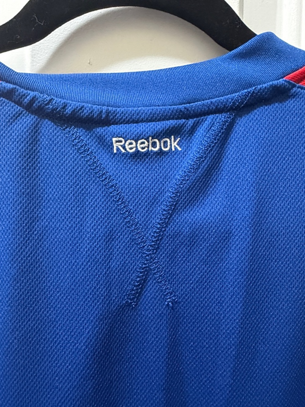 NY Giants Reebok NFL Team Apparel Royal Blue Tee with Red & White Logo - Picture 4 of 6